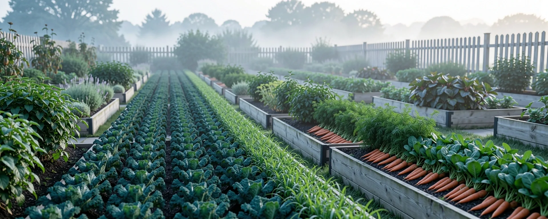 Peaceful kitchen garden